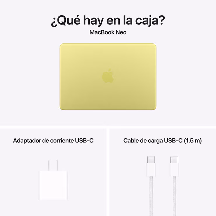 Apple MacBook Neo 13" A18 Pro 8 GB RAM 256 GB amarillo cítrico