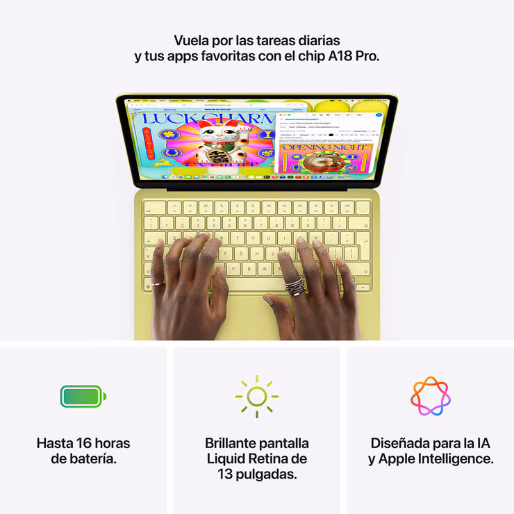Apple MacBook Neo 13" A18 Pro 8 GB RAM 256 GB amarillo cítrico
